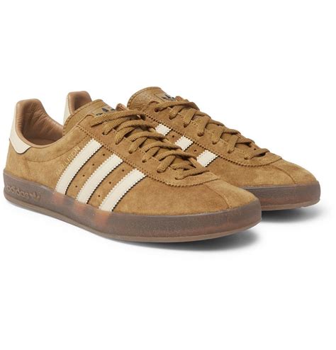 adidas brown suede shoes.